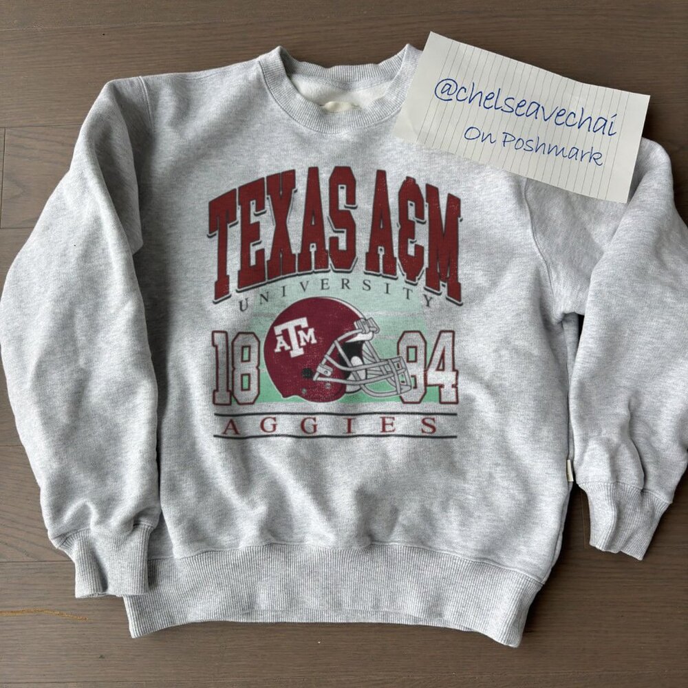 Vintage Texas A&M Aggies NCAA Football Sweatshirt, Texas A&M University Shirt